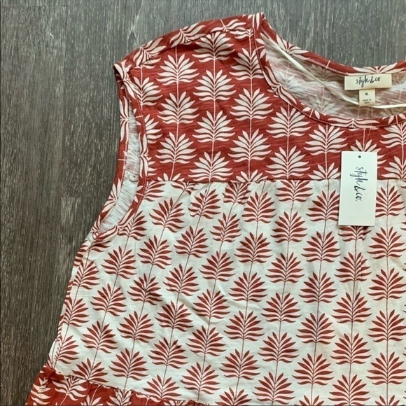 Style & Co bohemian sleeveless top/blouse. Size XL. NWT - Picture 3 of 5